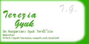 terezia gyuk business card